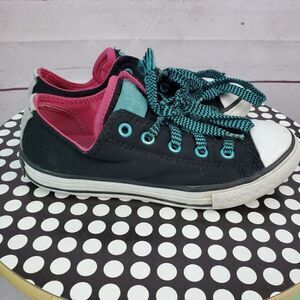 Converse All Star Canvas Tie Sneakers Tennis Casual Shoes Girls 13